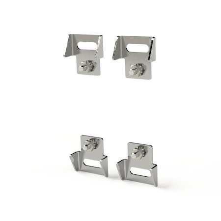 Saginaw Control & Engineering Mounting Kit, 6 in. H x 6 in. W x 1 in. L, 304 Stainless Steel, 4 PK SCE-ELJMFKSS-OS